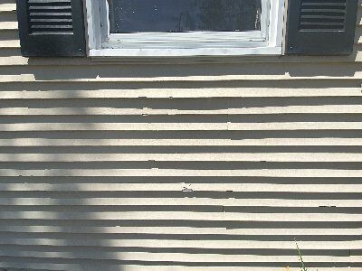 Repair of Siding - Before